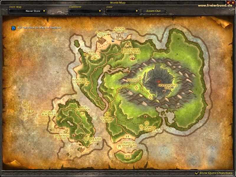Cataclysm - The Lost Isles - Zone Map (Cataclysm - The Lost Isles - Zone Map)