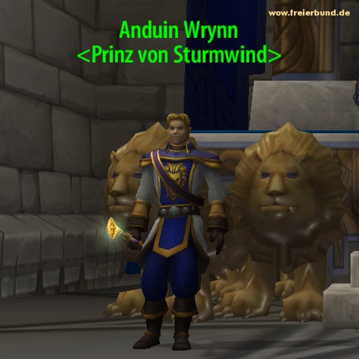 Anduin Wrynn (Anduin Wrynn) Quest NSC WoW World of Warcraft  2