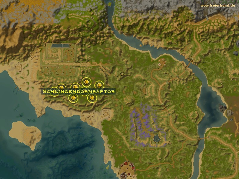 Schlingendornraptor (Stranglethorn Raptor) Monster WoW World of Warcraft 