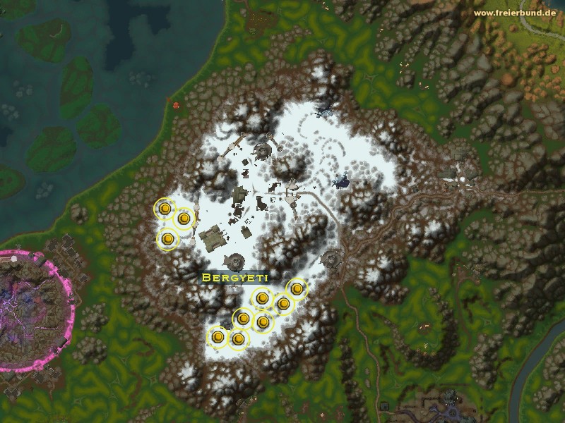 Bergyeti (Mountain Yeti) Monster WoW World of Warcraft 