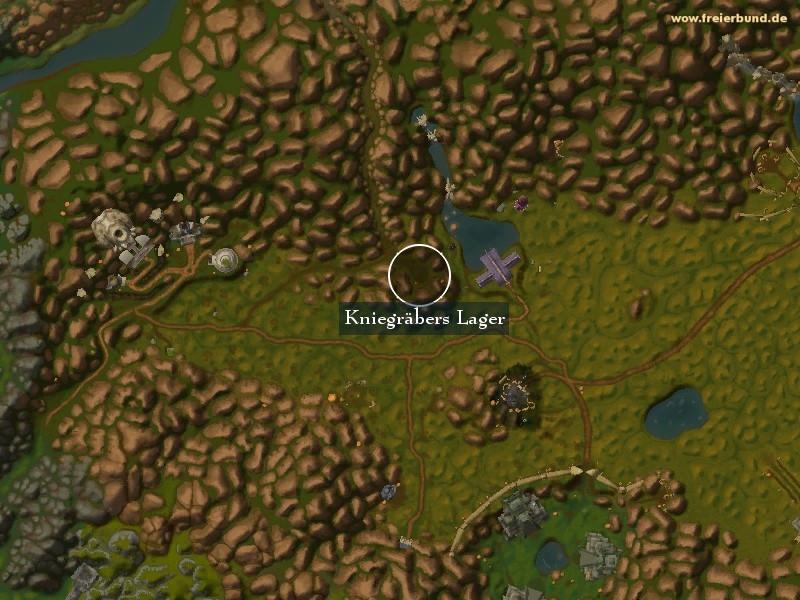 Kniegräbers Lager (Shindigger's Camp) Landmark WoW World of Warcraft 