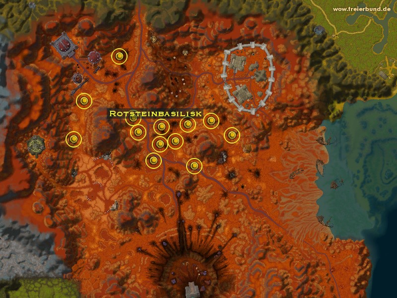 Rotsteinbasilisk (Redstone Basilisk) Monster WoW World of Warcraft 