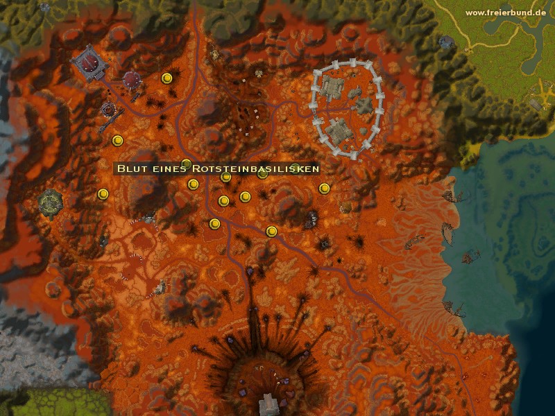 Blut eines Rotsteinbasilisken (Redstone Basilisk Blood) Quest-Gegenstand WoW World of Warcraft 