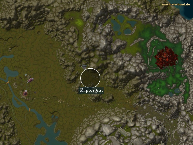 Raptorgrat (Raptor Ridge) Landmark WoW World of Warcraft 