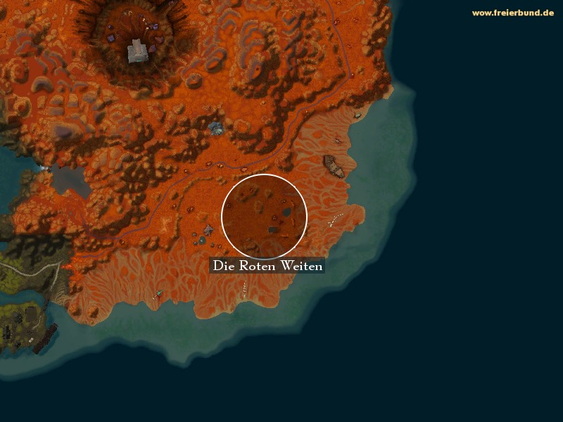 Die Roten Weiten (The Red Reaches) Landmark WoW World of Warcraft 