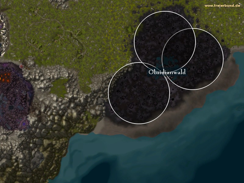 Obsidianwald (Obsidian Forest) Landmark WoW World of Warcraft 