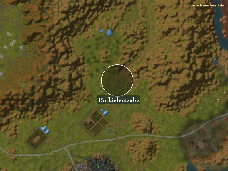 Rotkiefersenke (Redpine Dell) Landmark WoW World of Warcraft 