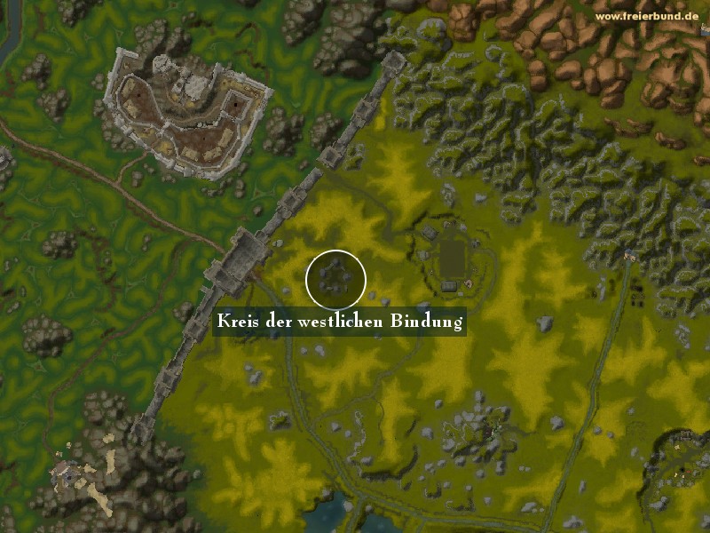 Kreis der westlichen Bindung (Circle of West Binding) Landmark WoW World of Warcraft 