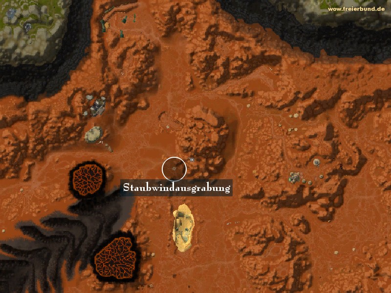 Staubwindausgrabung (Dustwinddig) Landmark WoW World of Warcraft 