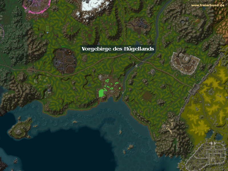Vorgebirge des Hügellands (Hillsbrad Foothills) Zone WoW World of Warcraft 
