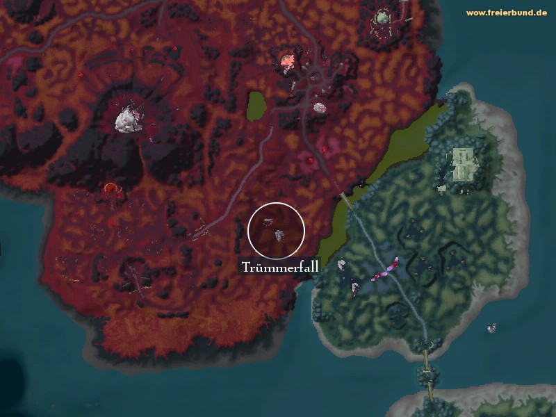 Trümmerfall (Middenvale) Landmark WoW World of Warcraft 