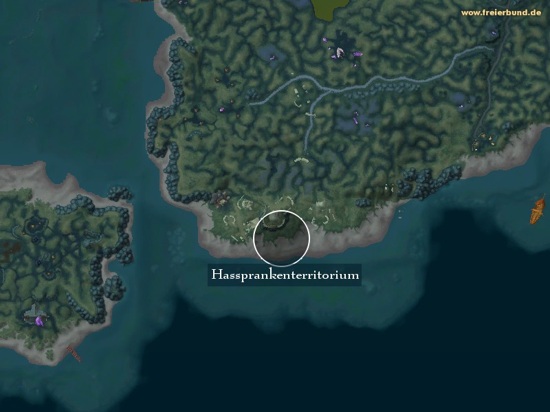 Hassprankenterritorium (Wrathscale Point) Landmark WoW World of Warcraft 