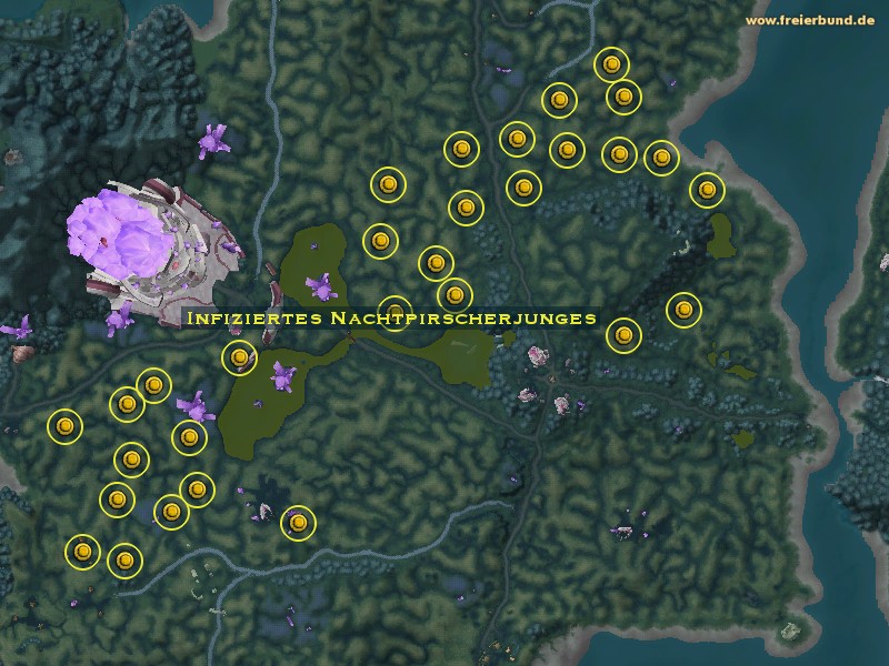 Infiziertes Nachtpirscherjunges (Infected Nightstalker Runt) Monster WoW World of Warcraft 