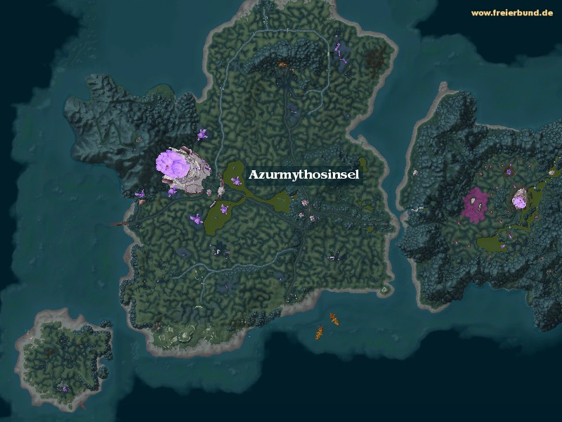Azurmythosinsel (Azuremyst Isle) Zone WoW World of Warcraft 