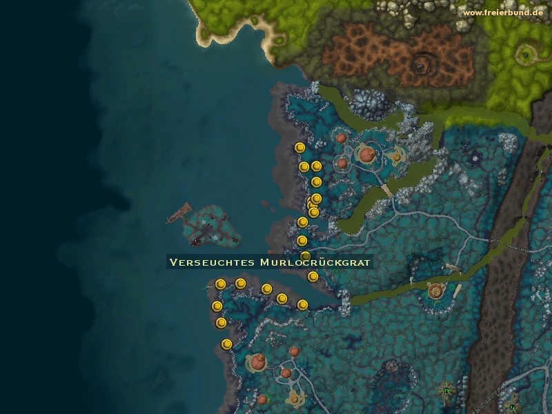 Verseuchtes Murlocrückgrat (Plagued Murloc Spine) Quest-Gegenstand WoW World of Warcraft 