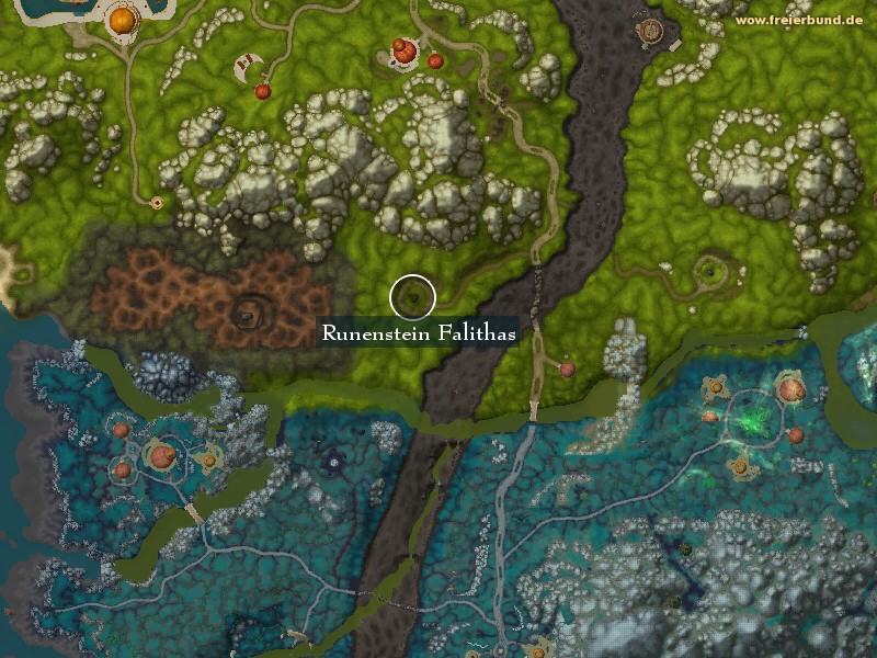 Runenstein Falithas (Runestone Falithas) Landmark WoW World of Warcraft 