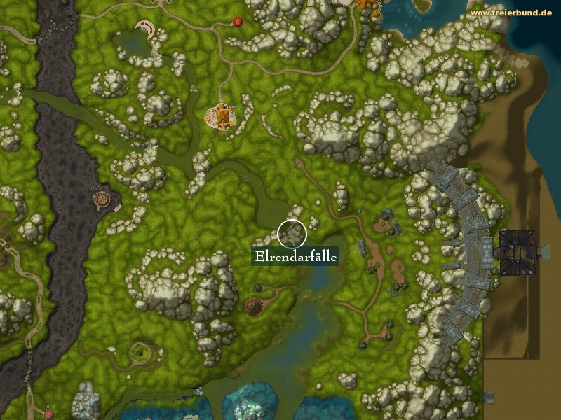 Elrendarfälle - Landmark - Map & Guide - Freier Bund - World of Warcraft