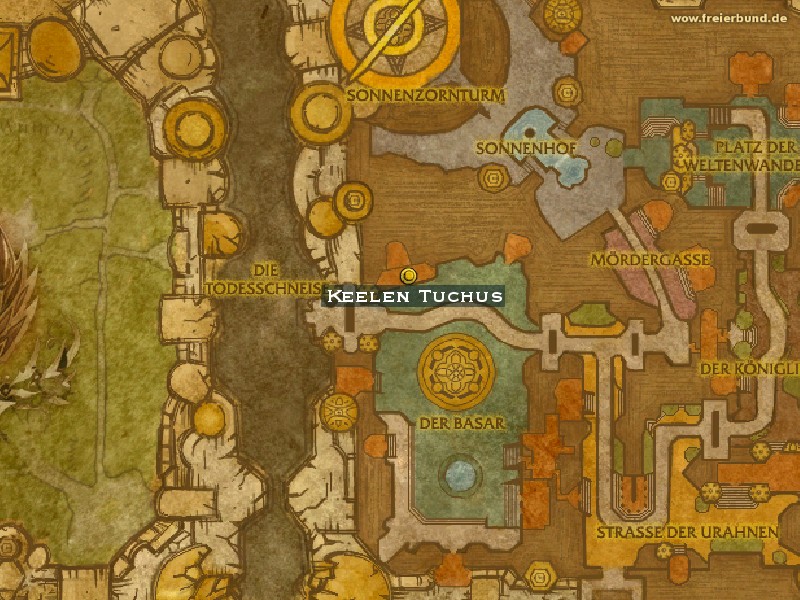 Keelen Tuchus (Keelen Sheets) Trainer WoW World of Warcraft 