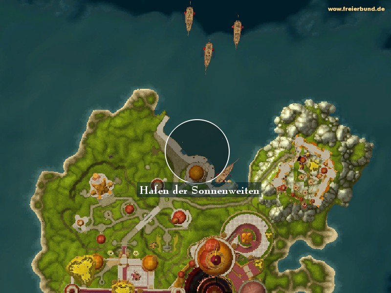Hafen der Sonnenweiten (Suns Reach Harbor) Landmark WoW World of Warcraft 