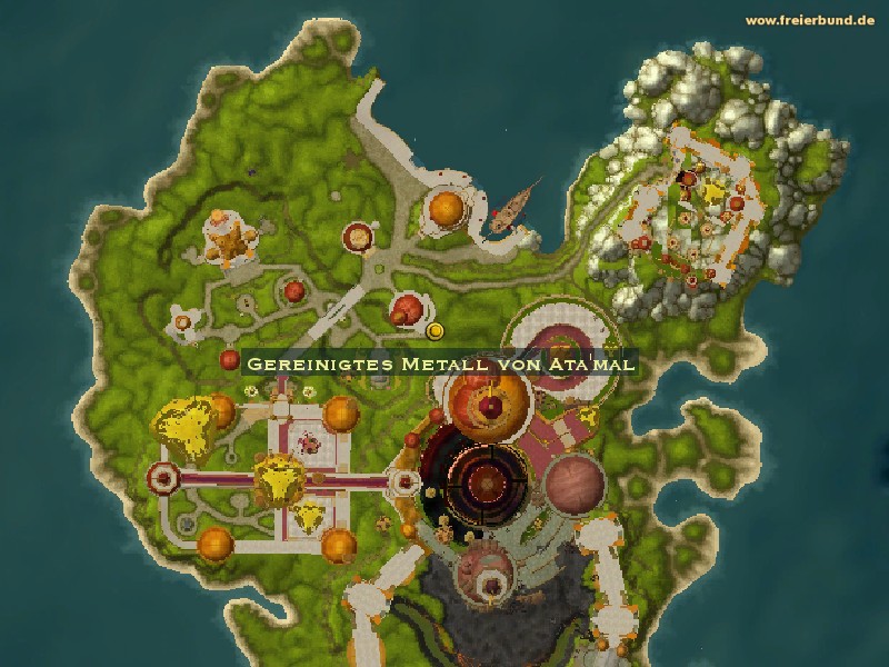 Gereinigtes Metall von Ata'mal (Cleansed Ata'mal Metal) Quest-Gegenstand WoW World of Warcraft 