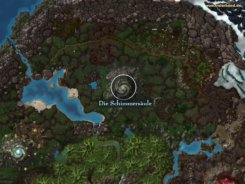 Die Schimmersäule (The Glimmering Pillar) Landmark WoW World of Warcraft 