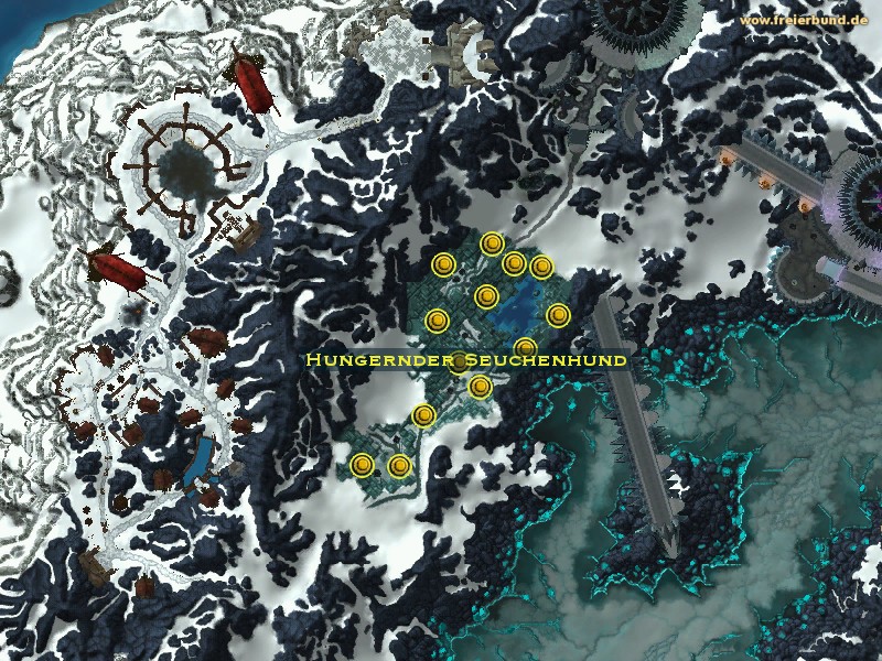 Hungernder Seuchenhund (Hungering Plaguehound) Monster WoW World of Warcraft 