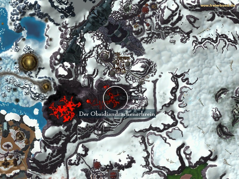 Der Obsidiandrachenschrein (Obsidian Dragonshrine) Landmark WoW World of Warcraft 