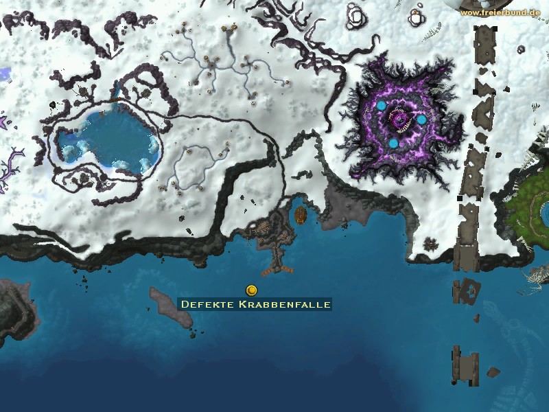 Defekte Krabbenfalle (Wrecked Crab Trap) Quest-Gegenstand WoW World of Warcraft 