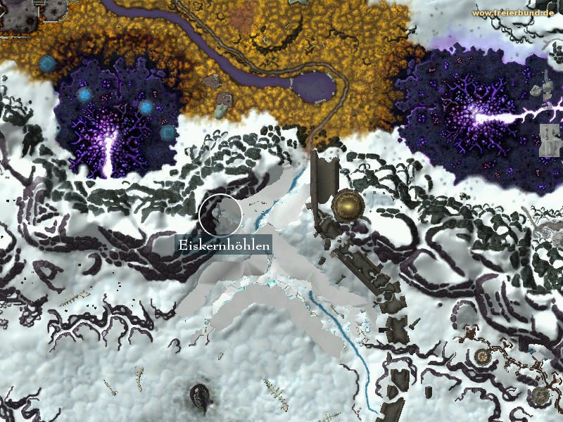 Eiskernhöhlen (Ice Heart Cavern) Landmark WoW World of Warcraft 