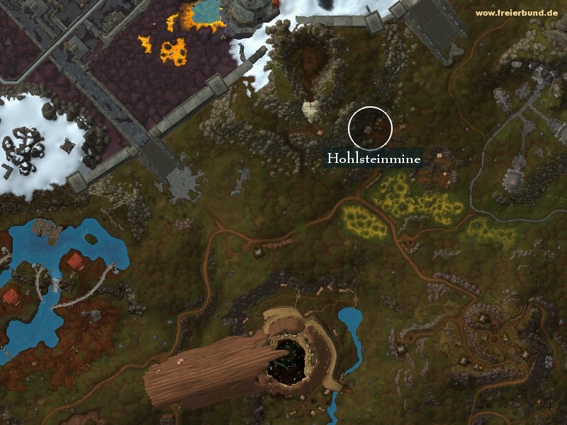 Hohlsteinmine (Hollowstone Mine) Landmark WoW World of Warcraft 