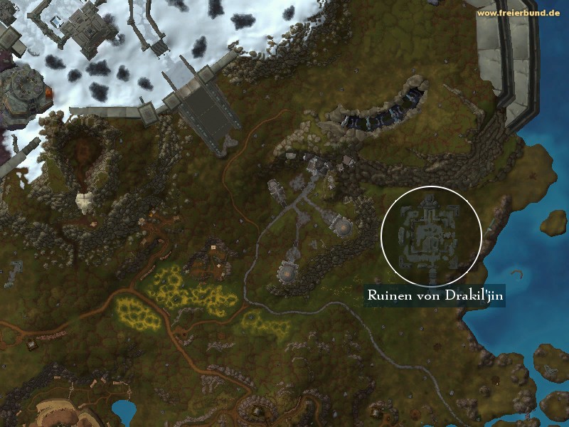 Ruinen von Drakil'jin (Drakil'Jin Ruins) Landmark WoW World of Warcraft 