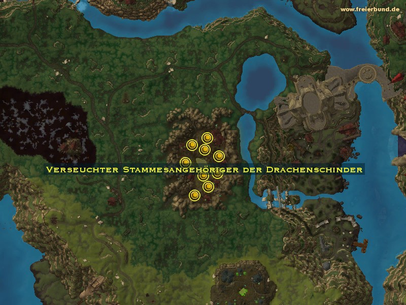 Verseuchter Stammesangehöriger der Drachenschinder (Plagued Dragonflayer Tribesman) Monster WoW World of Warcraft 