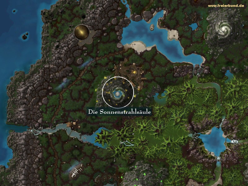 Die Sonnenstrahlsäule (The Suntouched Pillar) Landmark WoW World of Warcraft 