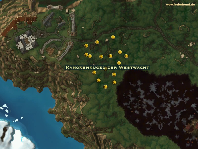 Kanonenkugel der Westwacht (Westguard Cannonball) Quest-Gegenstand WoW World of Warcraft 