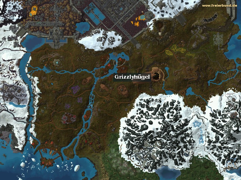 Grizzlyhügel (Grizzly Hills) Zone WoW World of Warcraft 