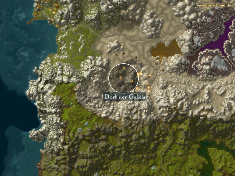 Dorf der Gelkis (Gelkis Village) Landmark WoW World of Warcraft 