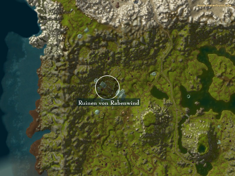 Ruinen von Rabenwind (Ruins of Ravenwind) Landmark WoW World of Warcraft 