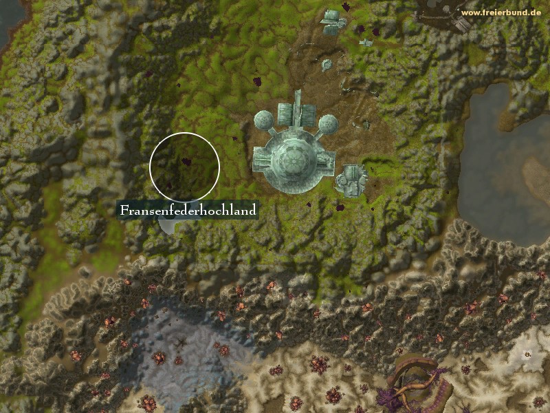 Fransenfederhochland (Frayfeather Highlands) Landmark WoW World of Warcraft 