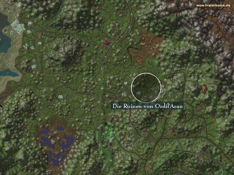Die Ruinen von Ordil'Aran (The Ruins of Ordil'Aran) Landmark WoW World of Warcraft 