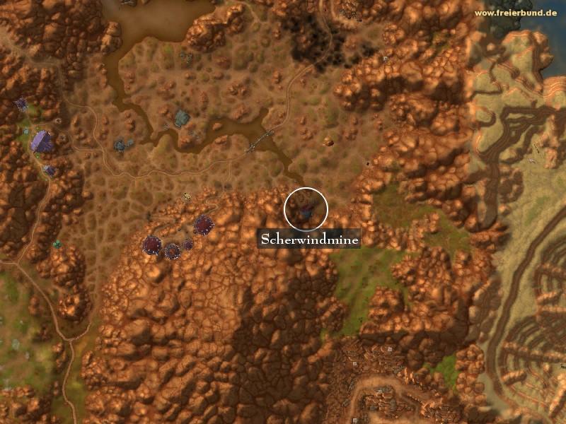 Scherwindmine (Windshear Mine) Landmark WoW World of Warcraft 