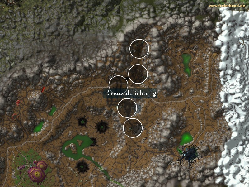 Eisenwaldlichtung (Irontree Clearing) Landmark WoW World of Warcraft 
