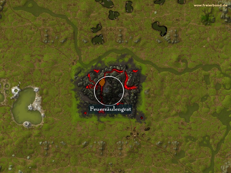 Feuersäulengrat (Fire Plume Ridge) Landmark WoW World of Warcraft 