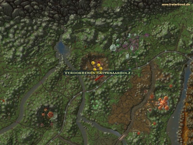 Verdorbenes Satyrnaarholz (Satyrnaar Fel Wood) Quest-Gegenstand WoW World of Warcraft 