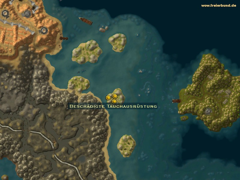 Beschädigte Tauchausrüstung (Broken Diving Gear) Quest-Gegenstand WoW World of Warcraft 