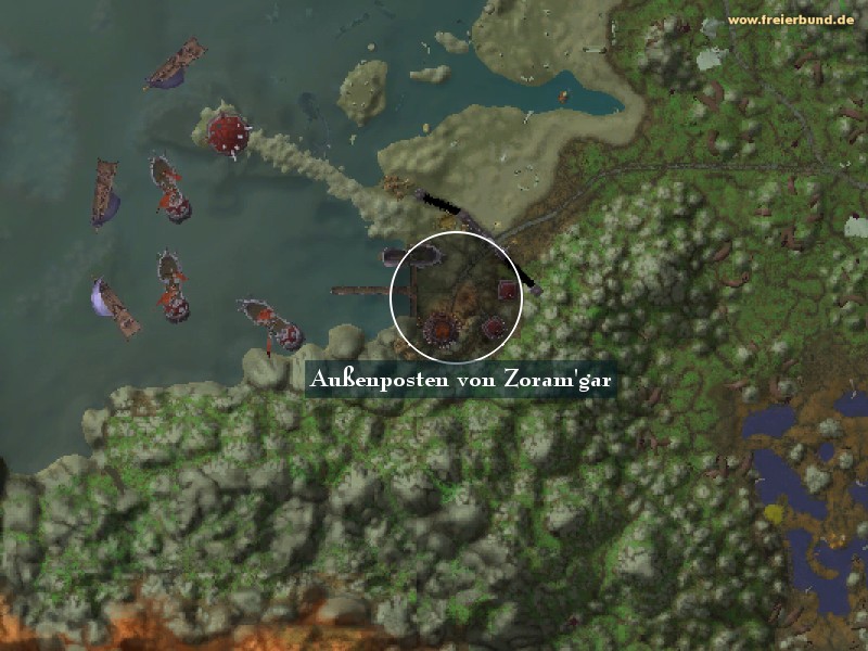 Außenposten von Zoram'gar (Zoram'gar Outpost) Landmark WoW World of Warcraft 
