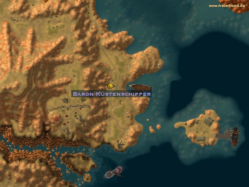 Baron Küstenschipper Quest Nsc Map And Guide Freier Bund World Of Warcraft