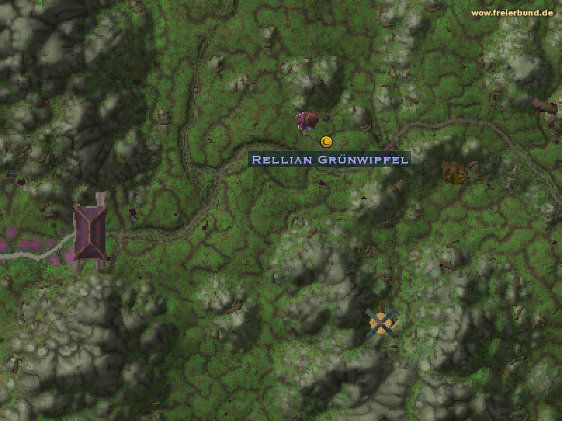 Rellian Grünwipfel (Rellian Greenspyre) Quest NSC WoW World of Warcraft 