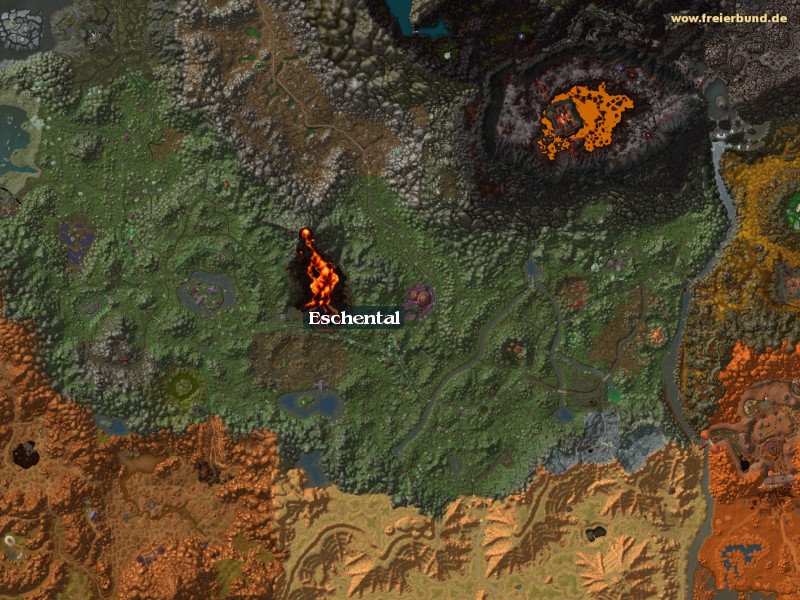 Eschental (Ashenvale Forest) Zone WoW World of Warcraft 