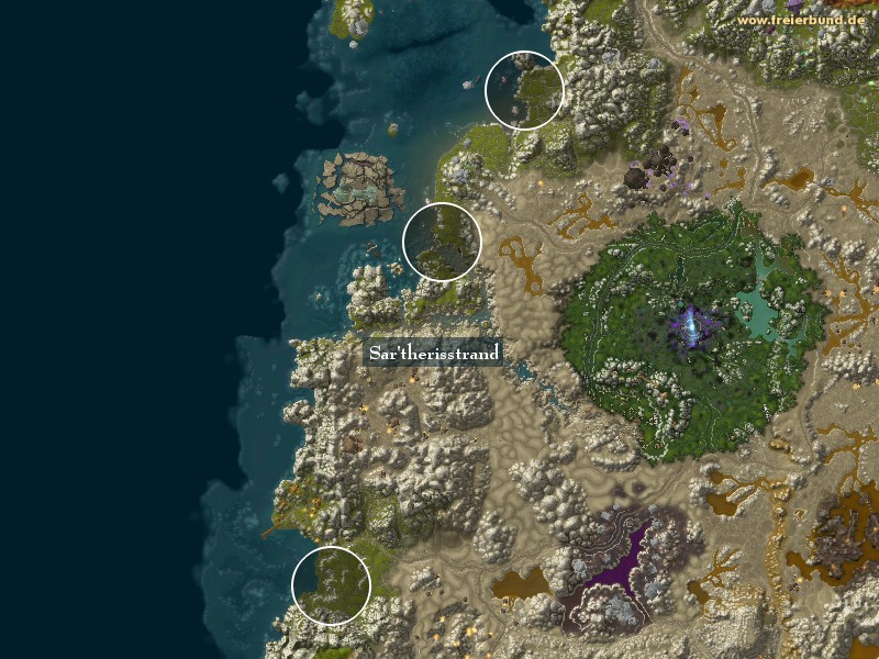 Sar'therisstrand (Sar'theris Strand) Landmark WoW World of Warcraft 