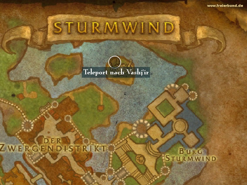 Teleport nach Vashj'ir (Vashj'ir Teleport) Landmark WoW World of Warcraft 